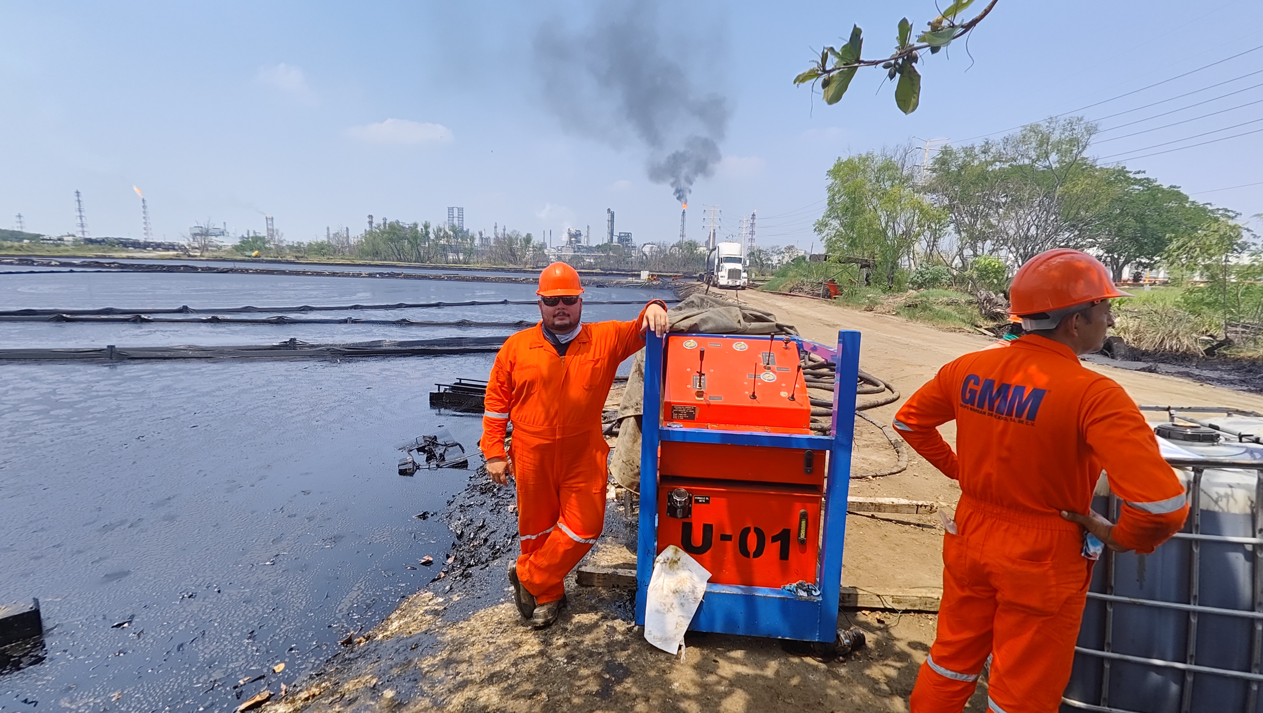 Equipo GMM en operación de remediación